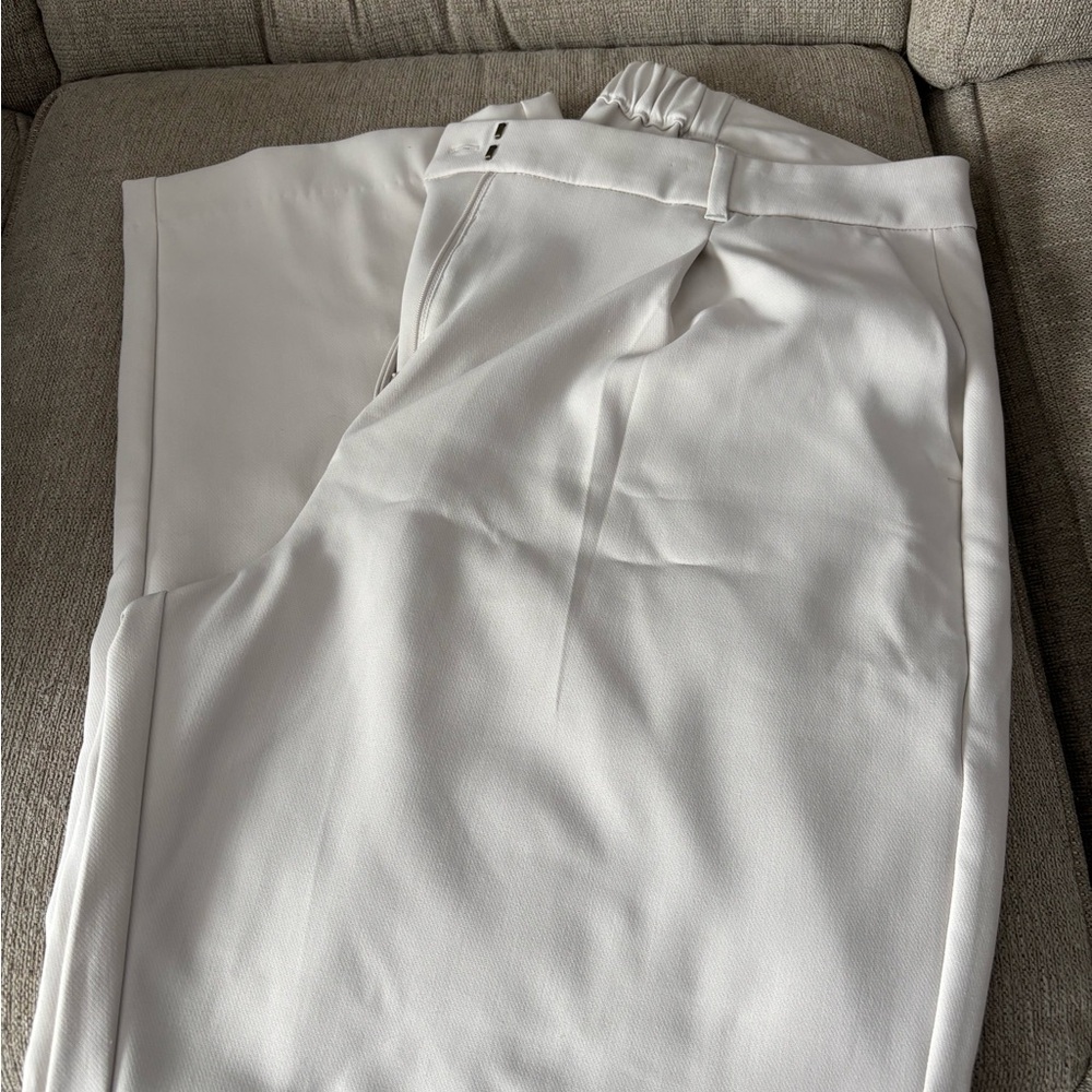 Old Navy Cream Wide Leg Trousers